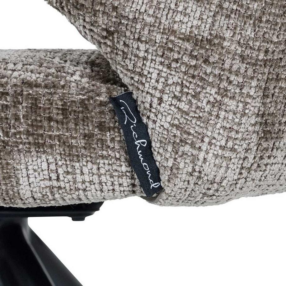 mutoni Drehstuhl Milly stone chenille  