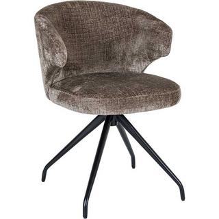 mutoni Chaise pivotante Milly stone chenille  