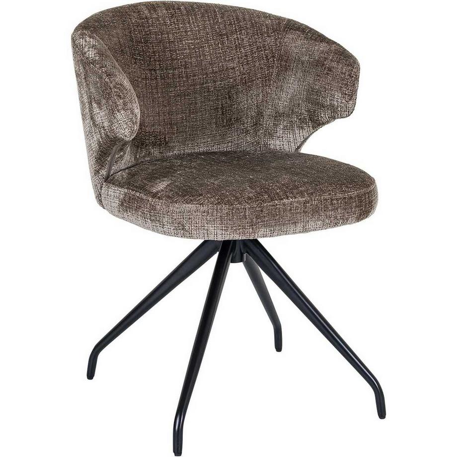 mutoni Drehstuhl Milly stone chenille  