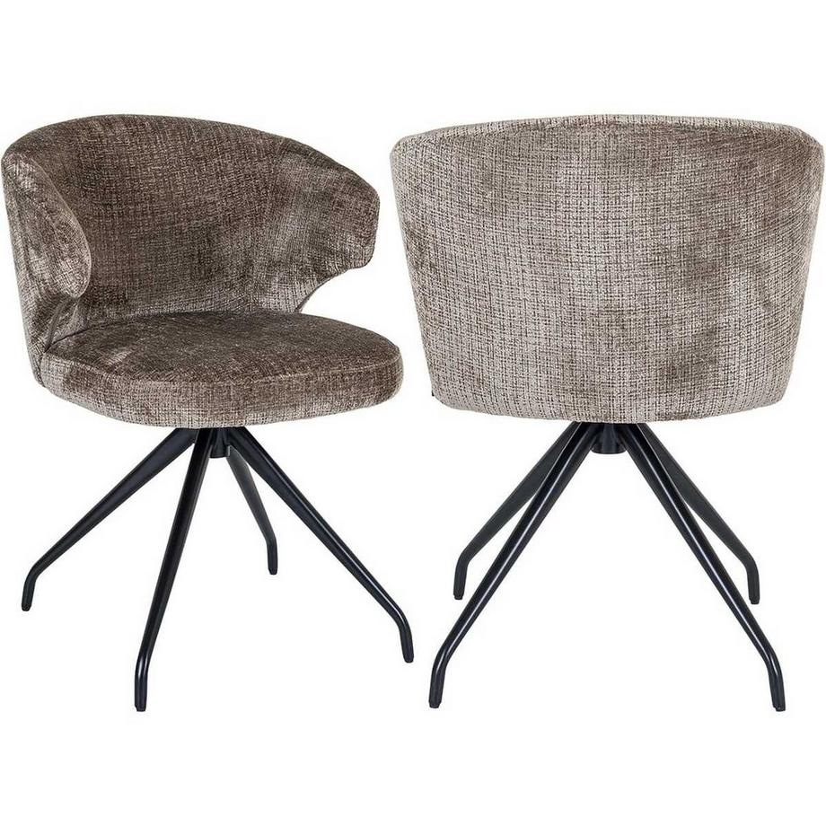 Drehstuhl Milly stone chenille