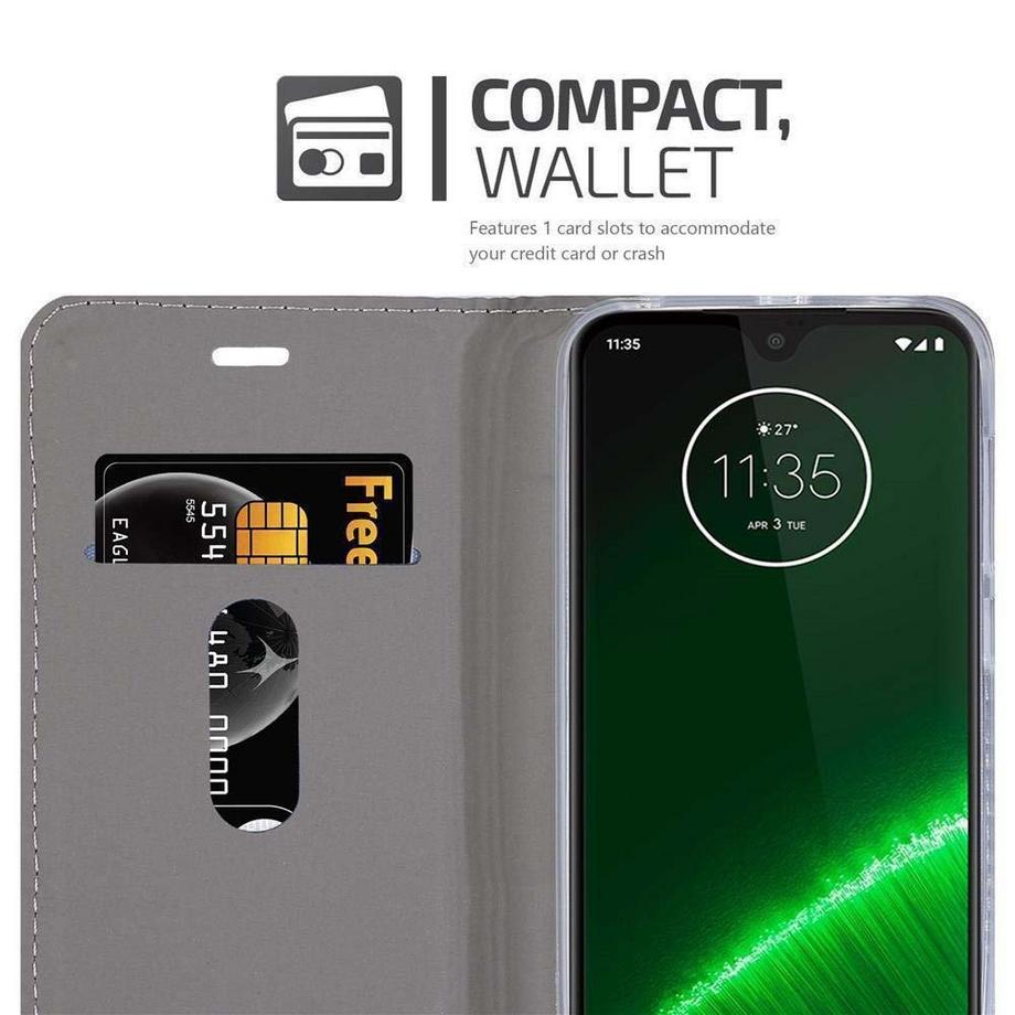 Cadorabo  Housse compatible avec Motorola MOTO G7 / G7 PLUS - Coque de protection avec fermeture magnétique, fonction de support et compartiment pour carte 