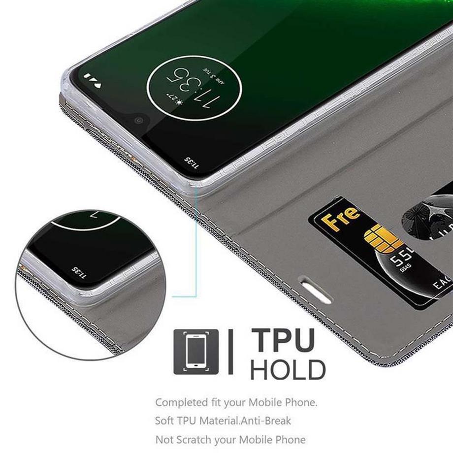 Cadorabo  Housse compatible avec Motorola MOTO G7 / G7 PLUS - Coque de protection avec fermeture magnétique, fonction de support et compartiment pour carte 
