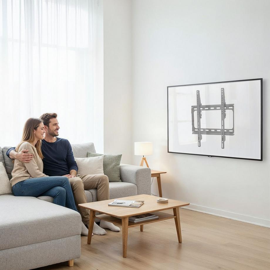 Tectake  TV Wandhalterung  für 26 - 75 Zoll (66 - 191 cm) max. VESA 400 x 400 