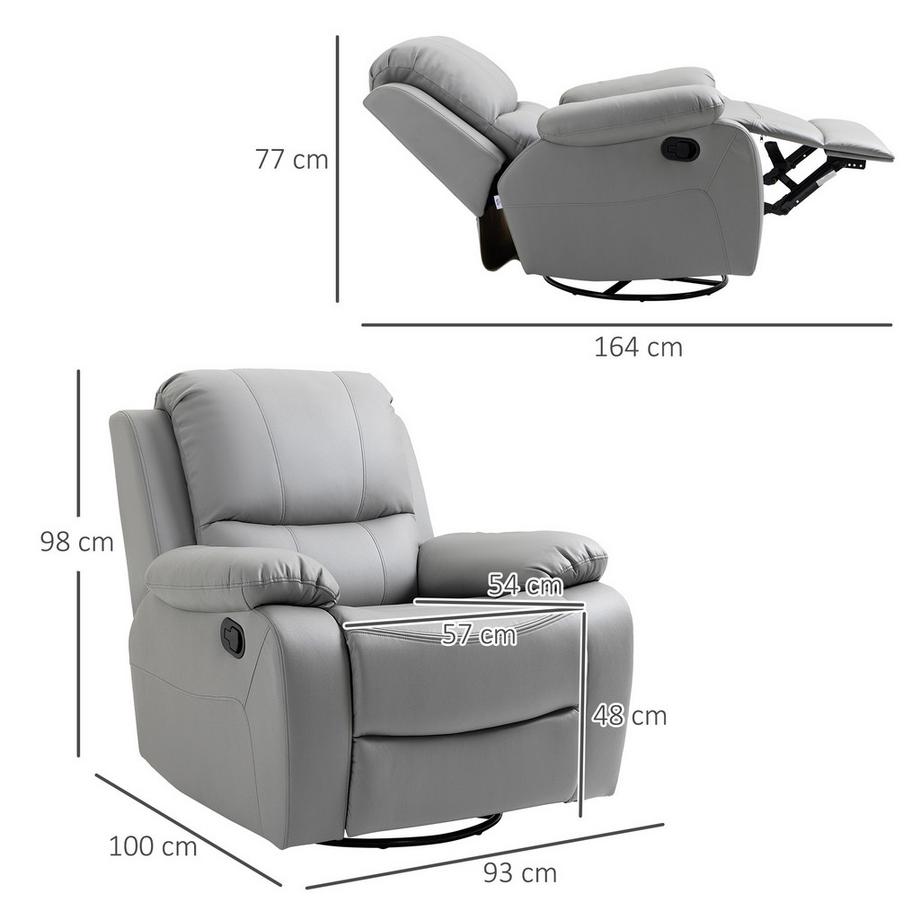 HOMCOM Fauteuil de relaxation  