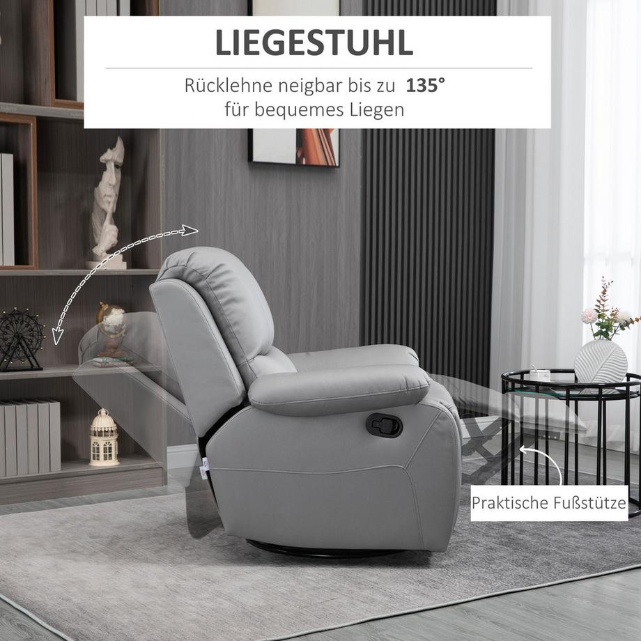HOMCOM Fauteuil de relaxation  