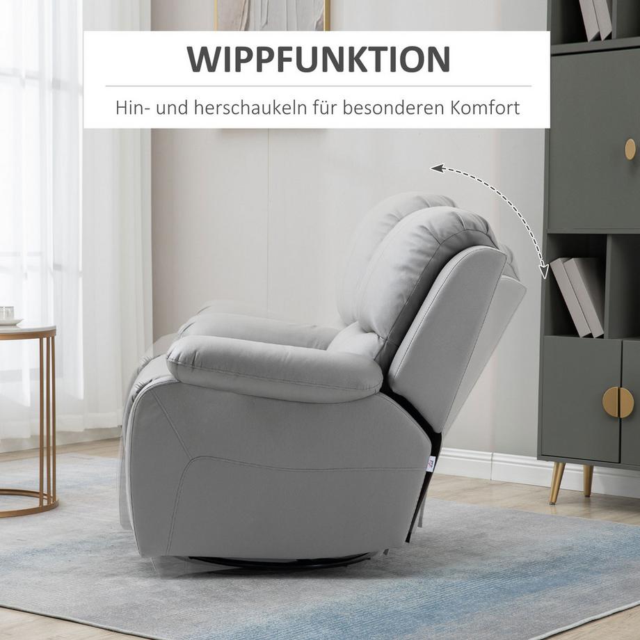 HOMCOM Fauteuil de relaxation  