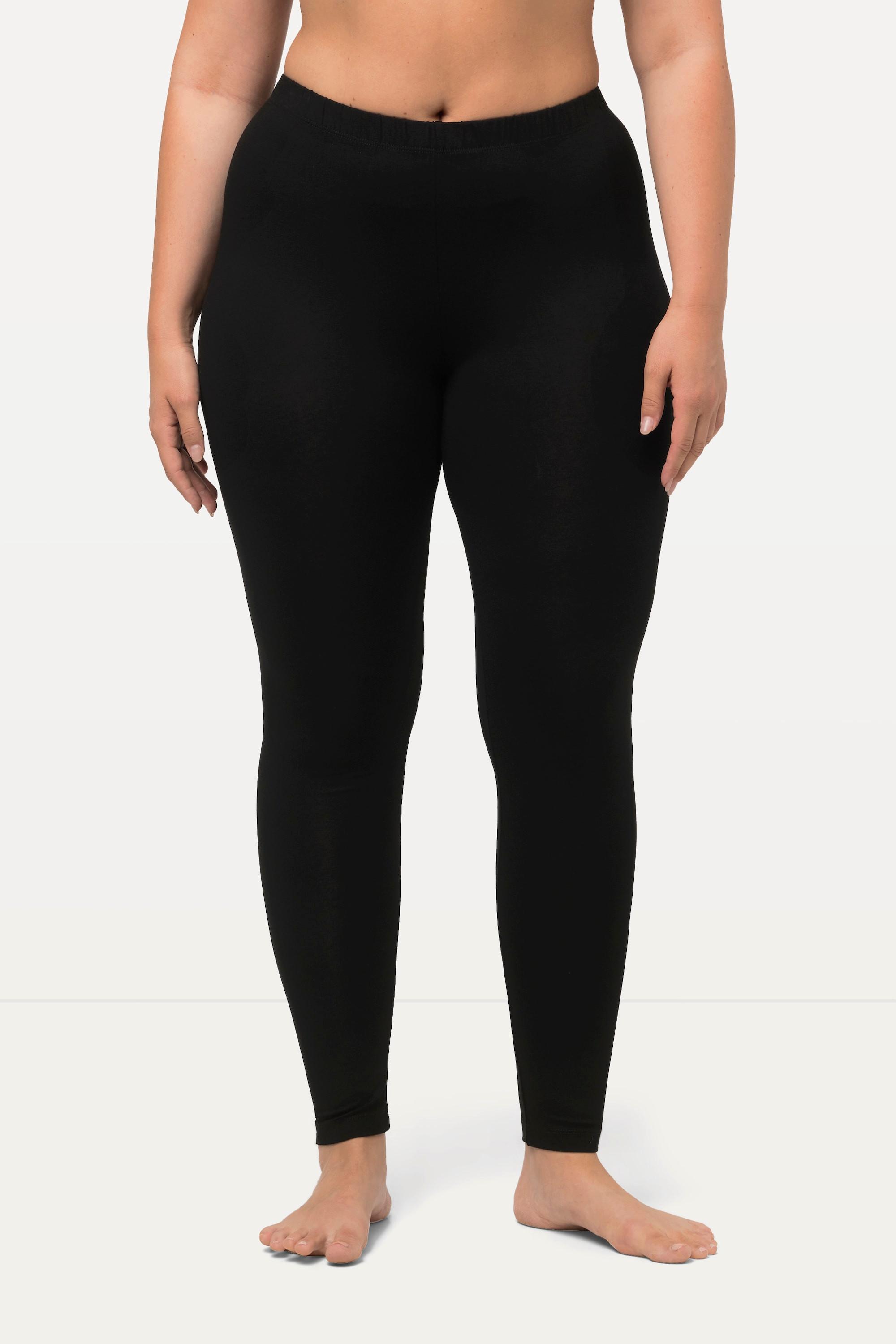 Ulla Popken  Legging longueur mollet, jambe slim et taille élastique 