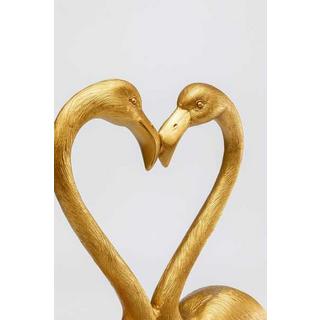 KARE Design Deko Figur Flamingo Love gold 63  