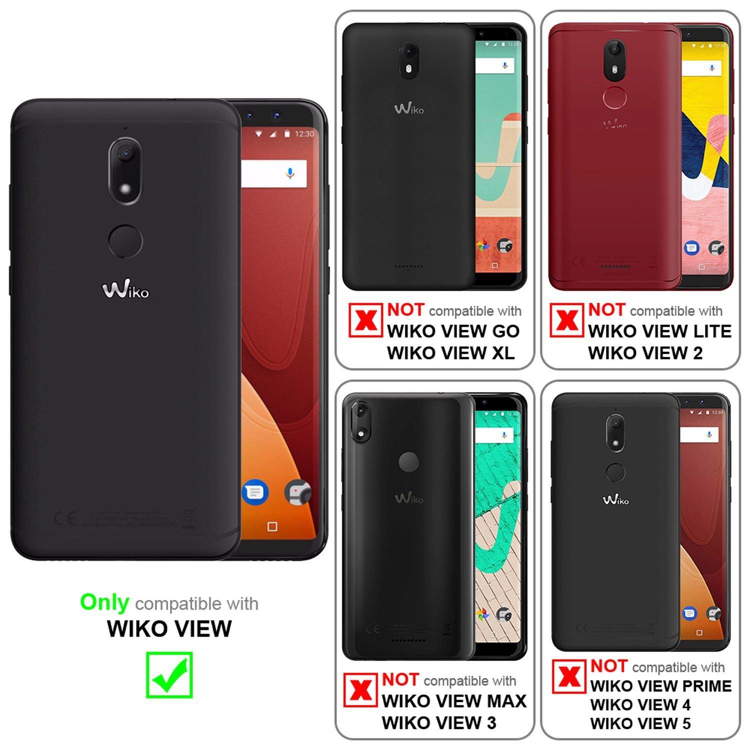 Cadorabo  Housse compatible avec WIKO VIEW - Coque de protection avec fermeture magnétique, fonction de support et compartiment pour carte 