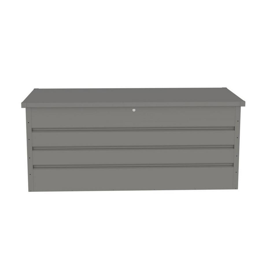 Vente-unique Coffre de rangement de jardin en acier galvanisé gris - 750L - TOMASO  