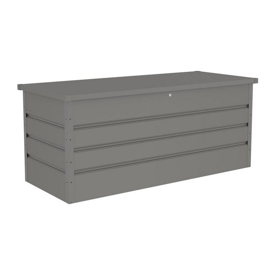 Vente-unique Coffre de rangement de jardin en acier galvanisé gris - 750L - TOMASO  