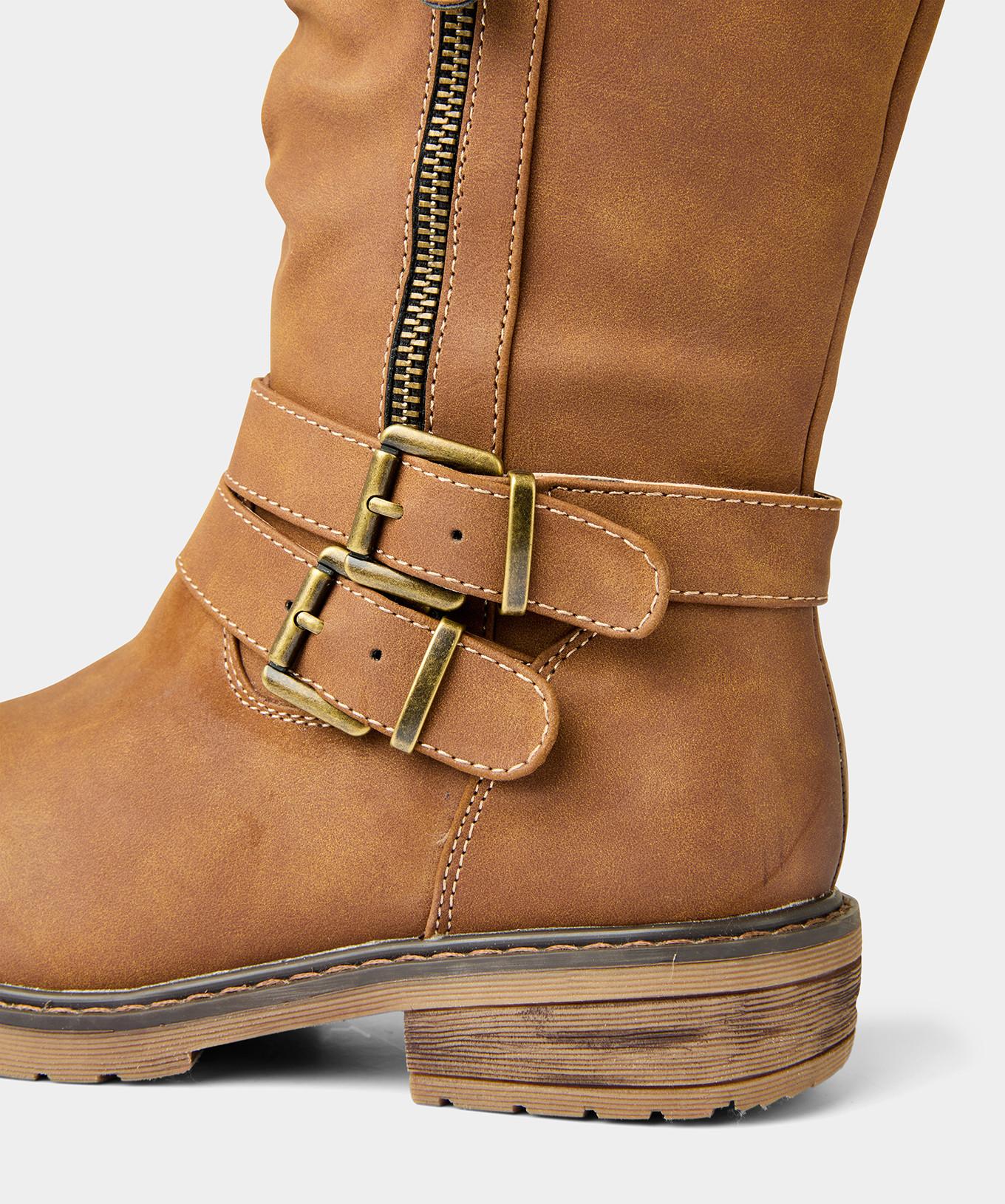 Joe Browns  Bottes hautes camel avec sangle et fermeture éclair 
