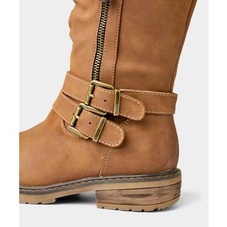Joe Browns  Bottes hautes camel avec sangle et fermeture éclair 