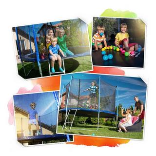 B2X Trampoline profilé pour le jardin 10ft/312cm avec filet de protection intérieur Neo-Sport  