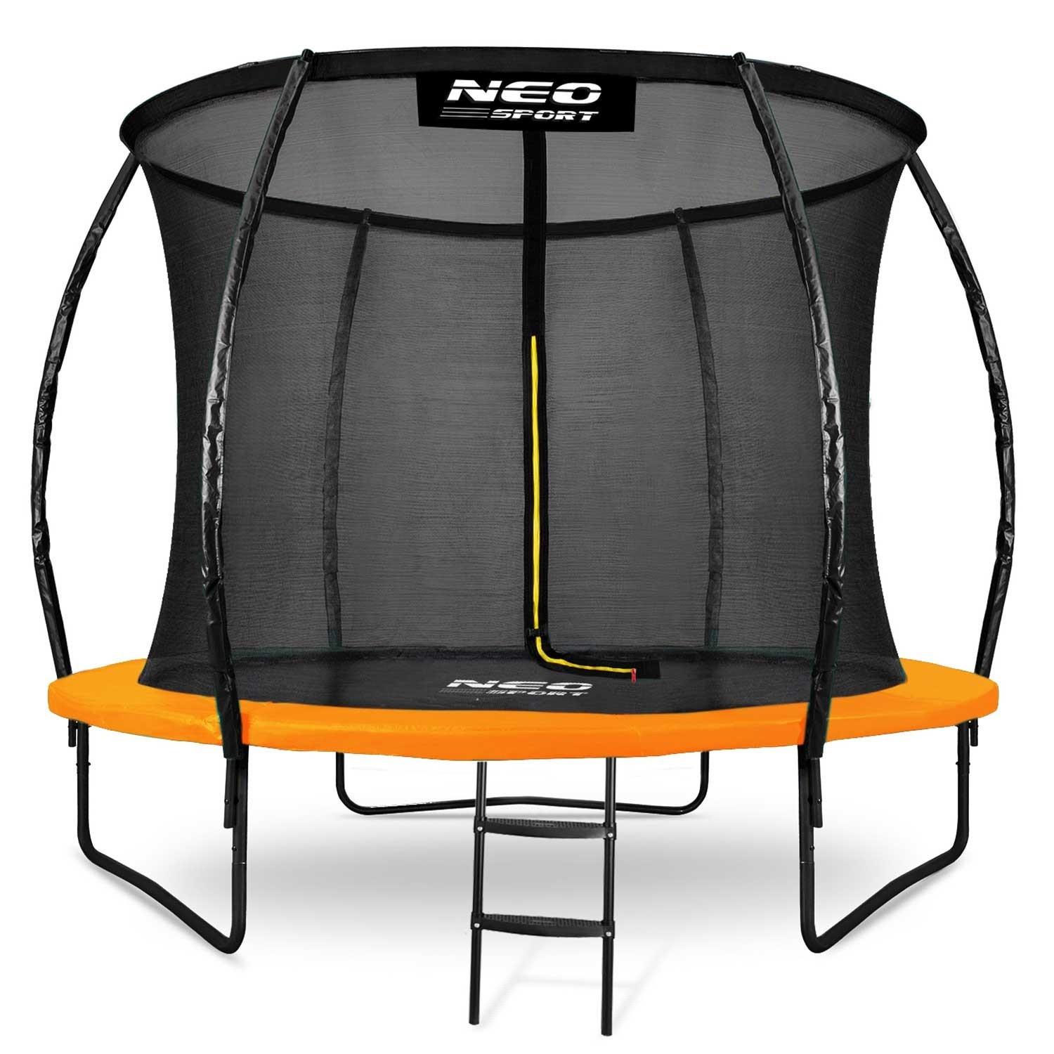 B2X Trampoline profilé pour le jardin 10ft/312cm avec filet de protection intérieur Neo-Sport  