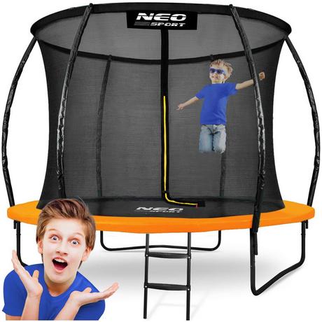 B2X Trampoline profilé pour le jardin 10ft/312cm avec filet de protection intérieur Neo-Sport  