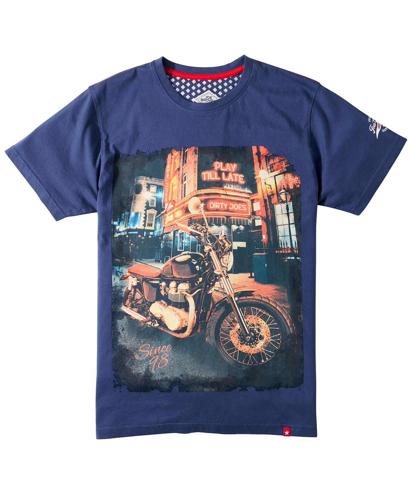 Joe Browns Kurzärmeliges Biker Rundhals T-Shirt  