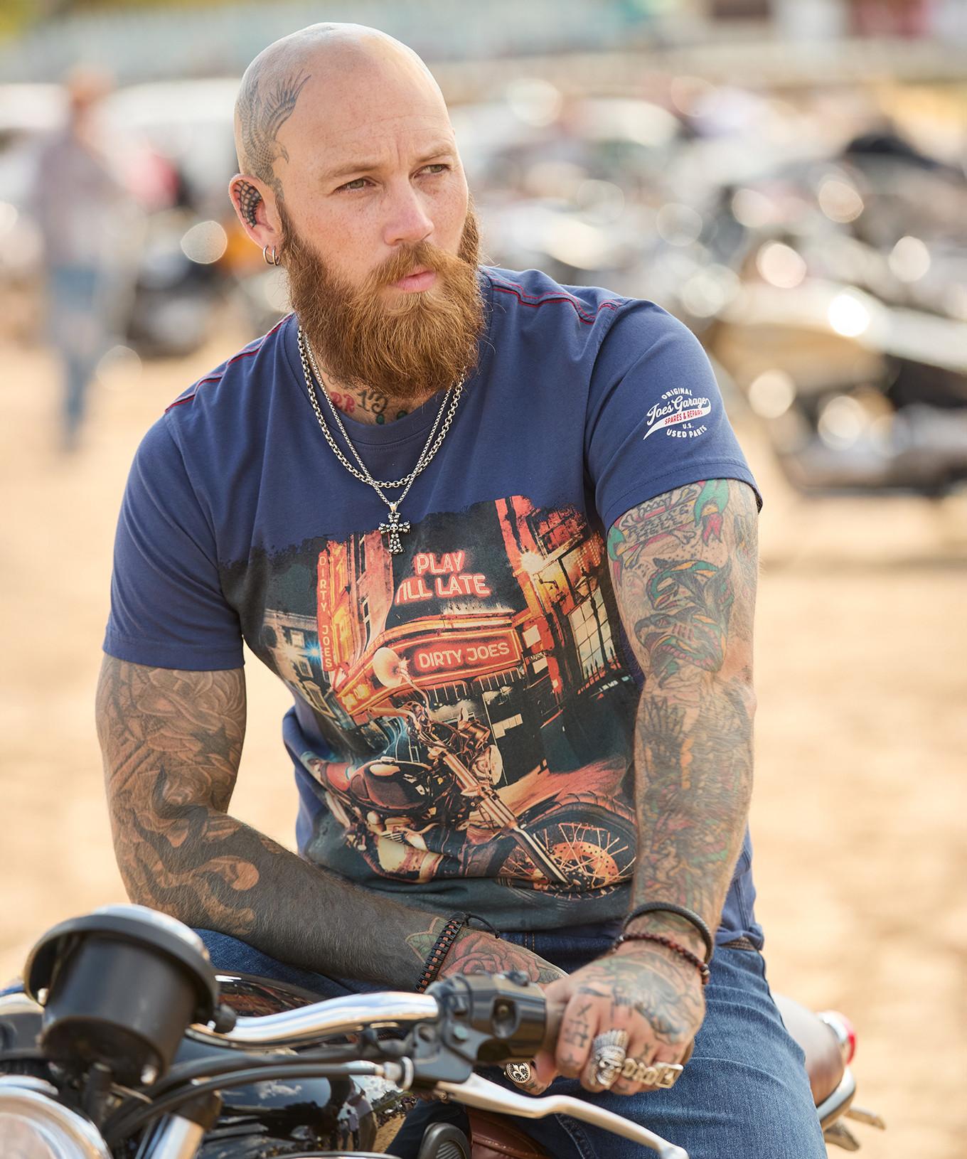 Joe Browns Kurzärmeliges Biker Rundhals T-Shirt  