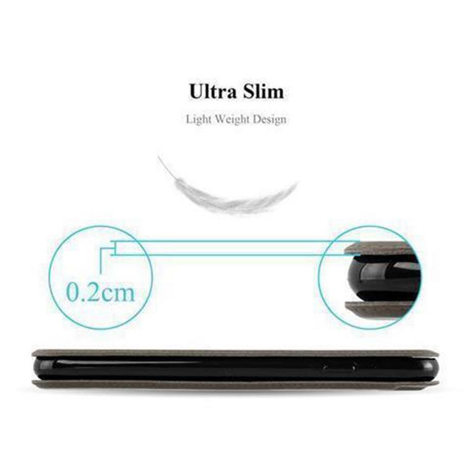 Cadorabo  Housse compatible avec Samsung Galaxy S4 - Coque de protection avec fermeture magnétique, fonction de support et 2 fenêtres de visualisation 