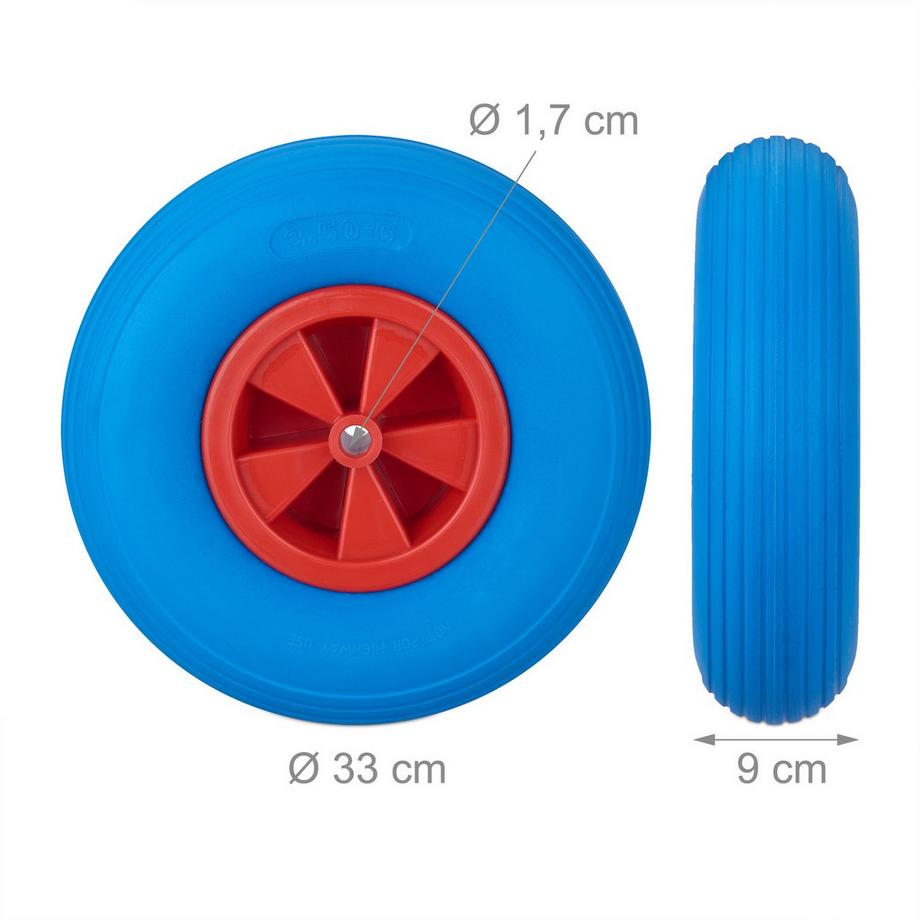 B2X  Rad für Schubkarre 3.50-6 in/rot 