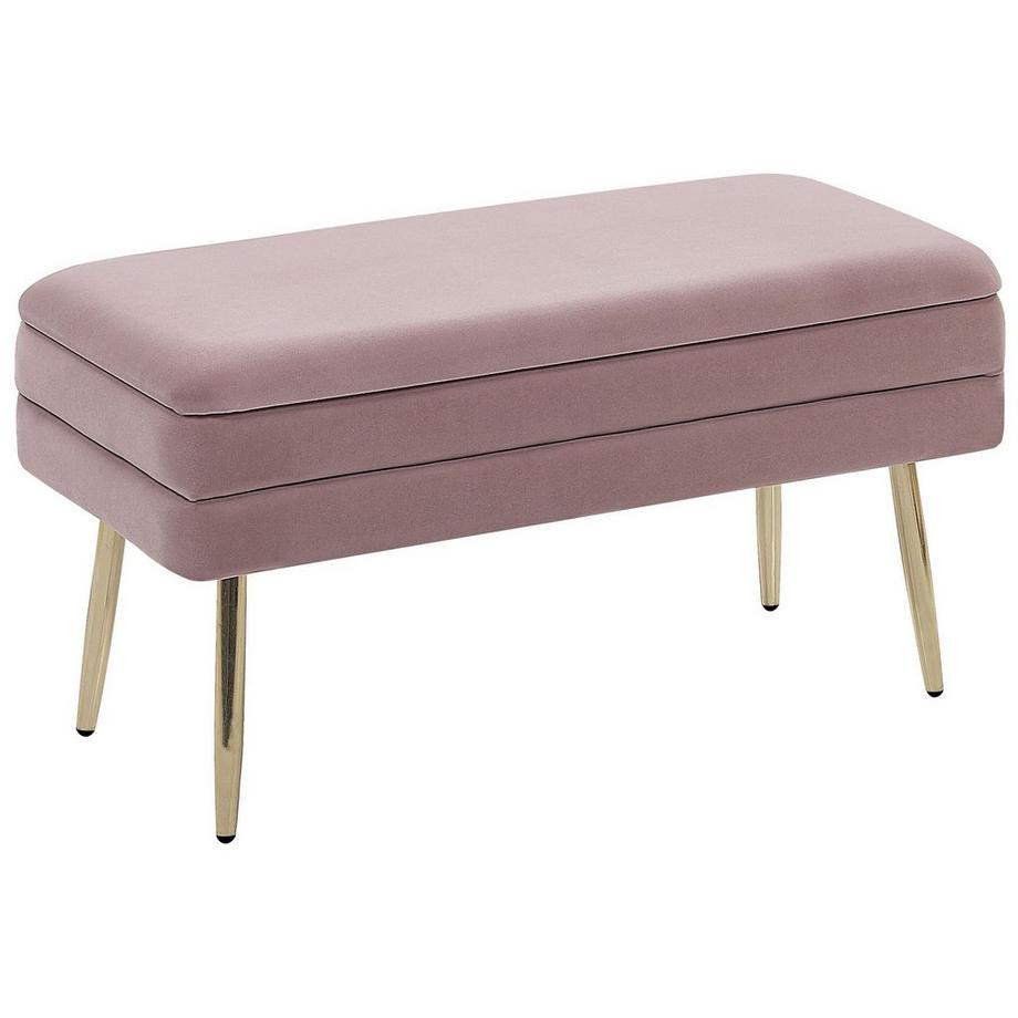 Beliani Banc de rangement en Velours Moderne DURHAM  