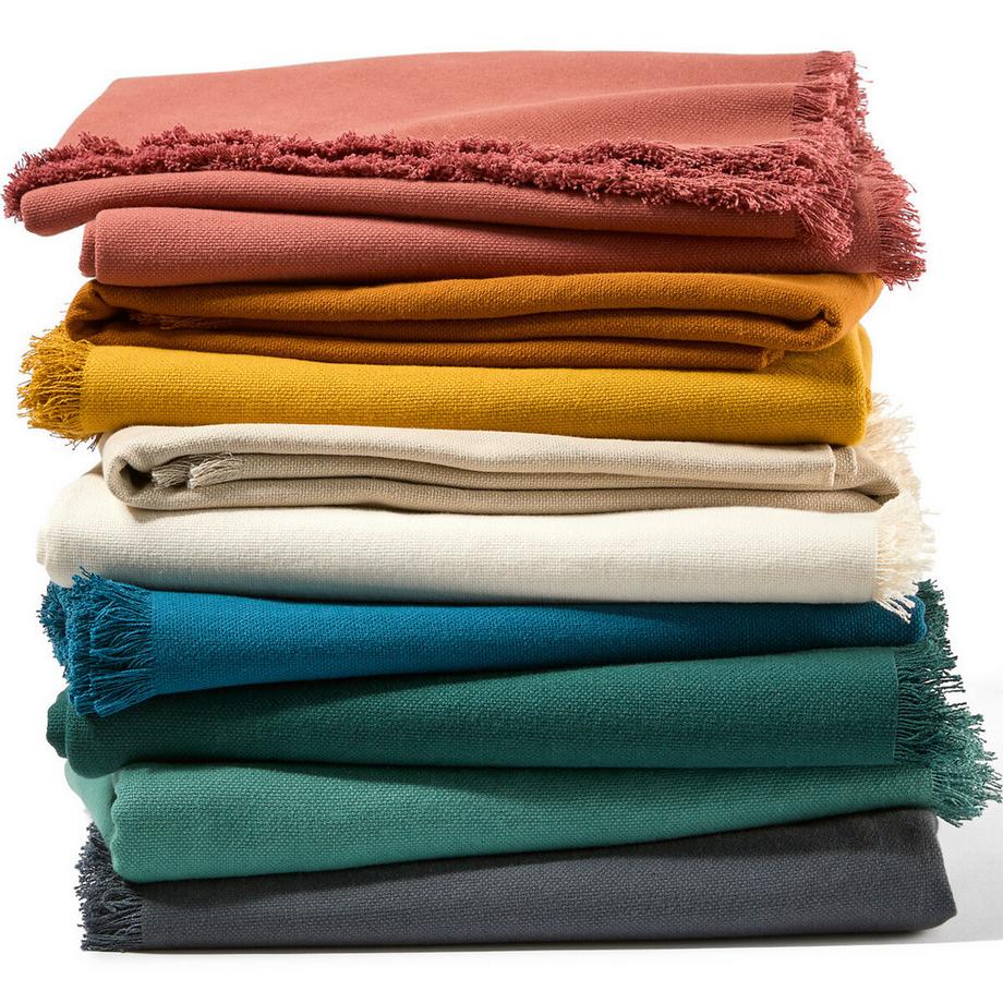 La Redoute Intérieurs Coperta Panama con Frange  