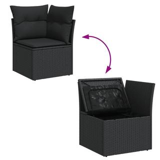 VidaXL set divano da giardino Polirattan  