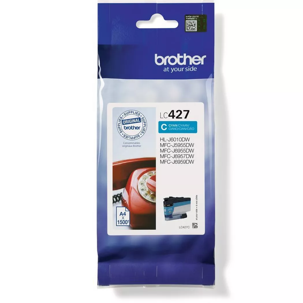 Brother – Tintenpatrone cyan LC-427C MFC-J5955 1500 Seiten, One Size
