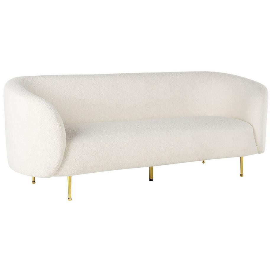 Beliani Canapé 3 places en Bouclé Glamour LOEN  