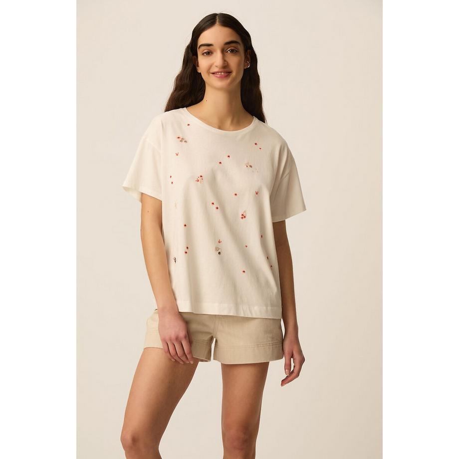 Besticktes T-Shirt ILIA