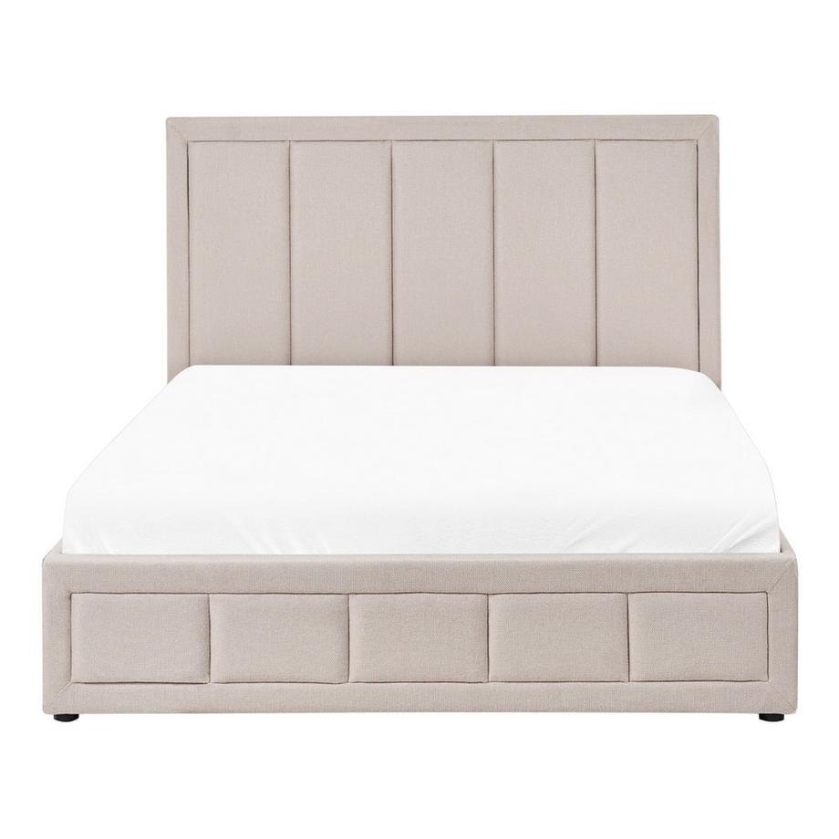 Beliani Lit ottoman en Tissu  QUIBERON  