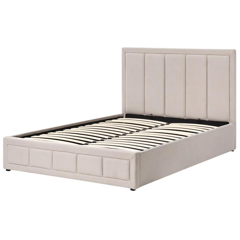 Beliani Lit ottoman en Tissu  QUIBERON  