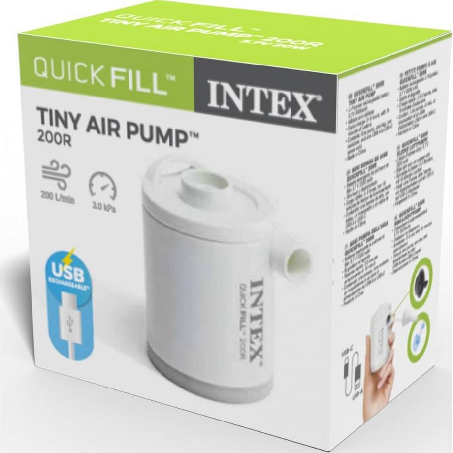 Intex  Luftpumpe Quick-Fill USB200 mit Lampe 