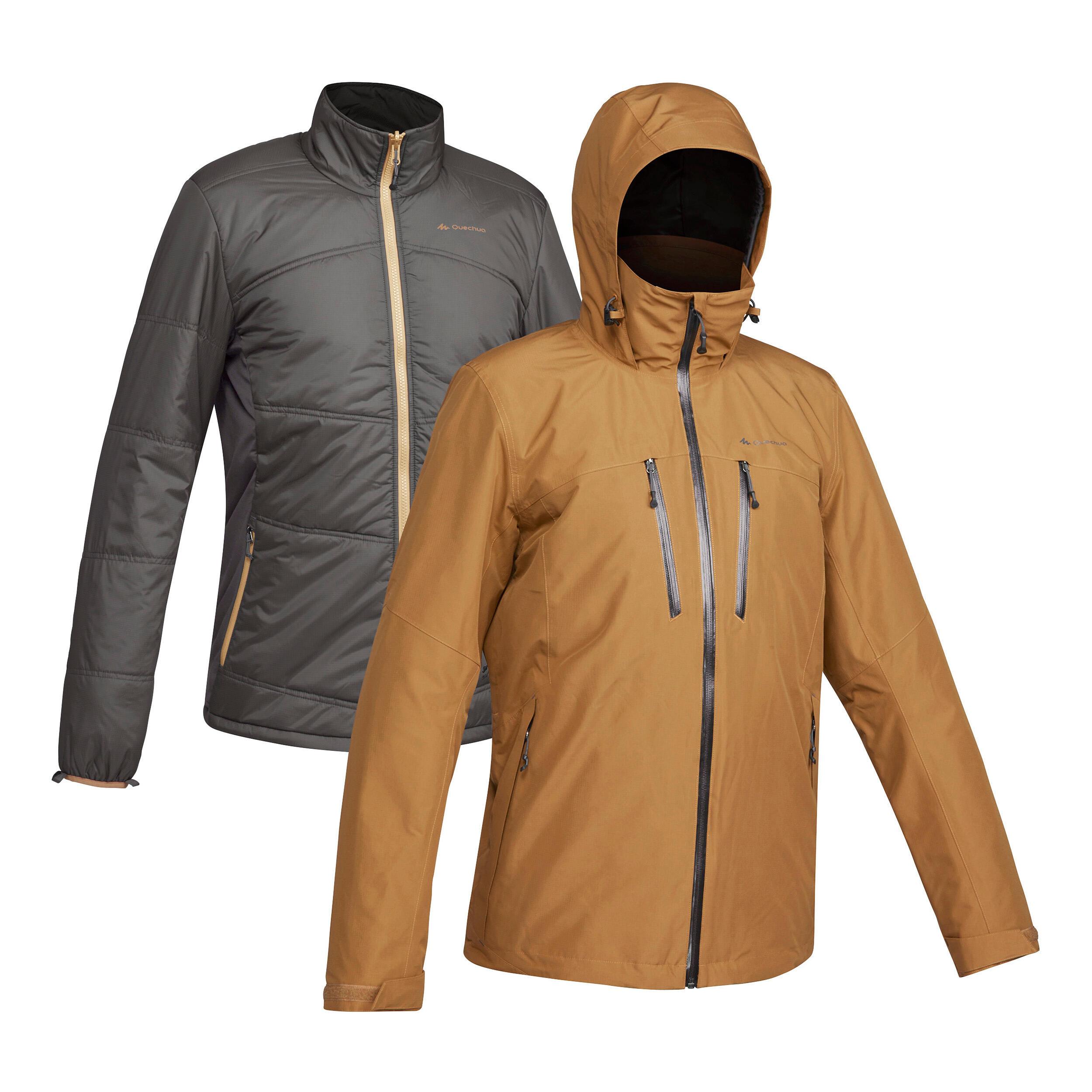 FORCLAZ  Veste 3 en 1 - TRAVEL 500 