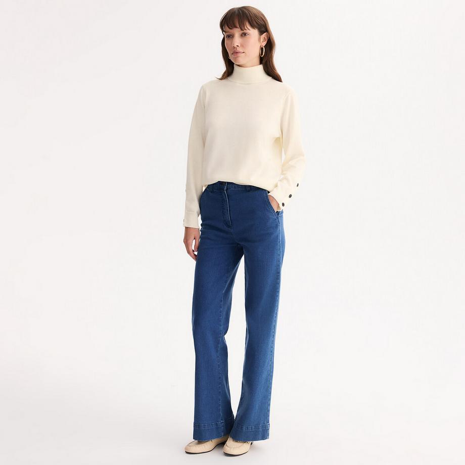 La Redoute Collections Pull col roulé en fine maille  