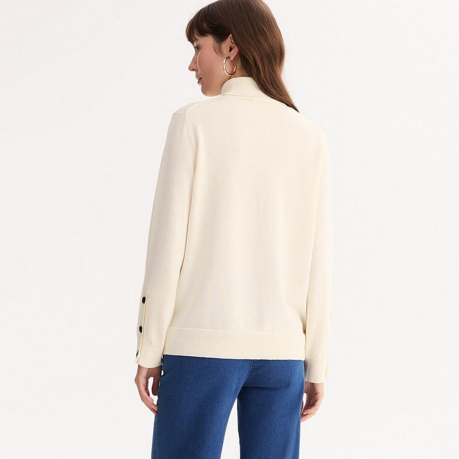 La Redoute Collections Pull col roulé en fine maille  