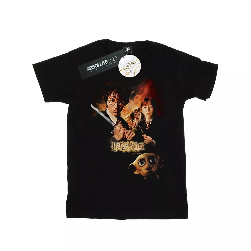 Harry Potter - Chamber Of Secrets TShirt, für Damen, Schwarz, Größe S