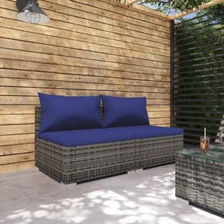 VidaXL set salotto da giardino Polirattan  