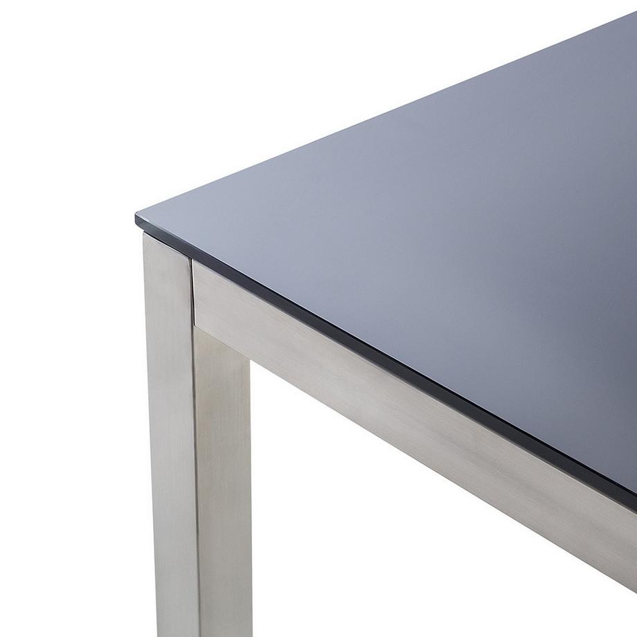 Beliani Gartentisch aus Sicherheitsglas  GROSSETO  