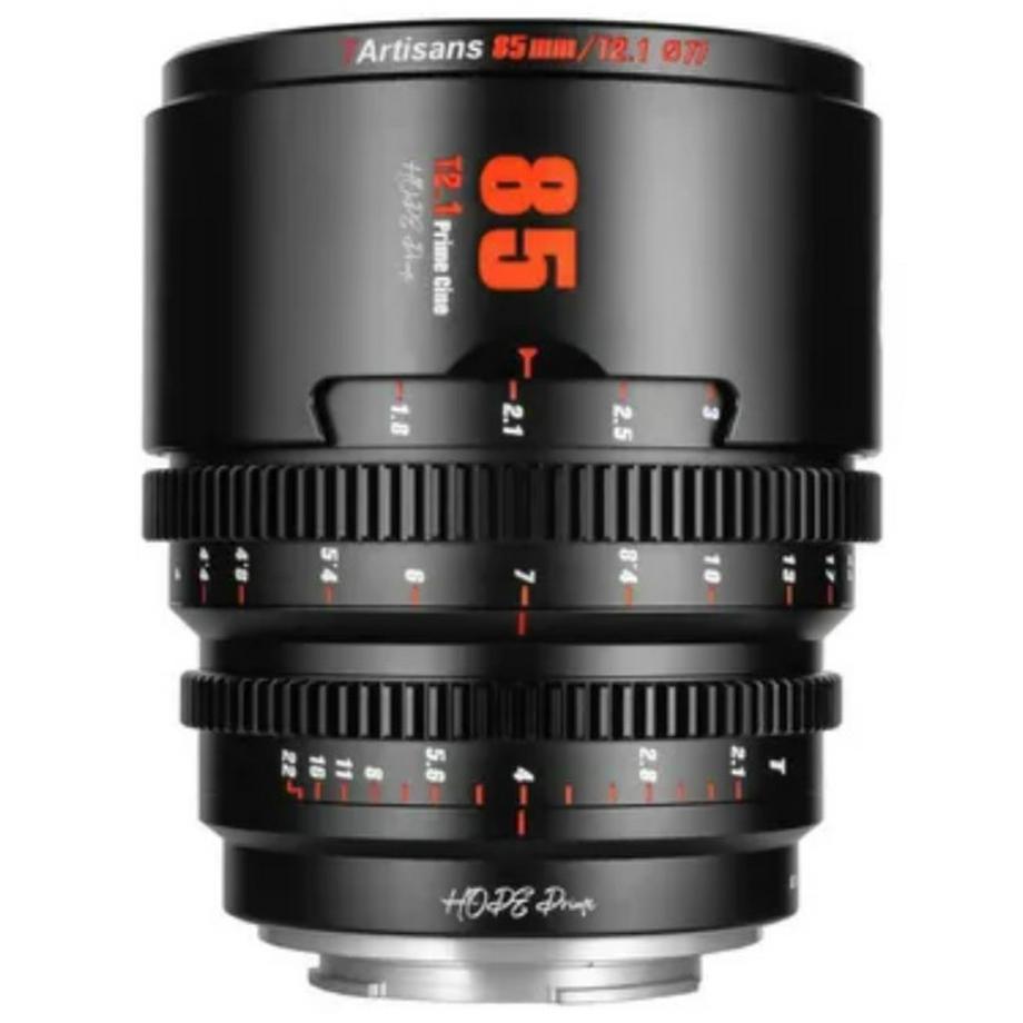 7Artisans 85mm T2.1 Prime Cine (Canon RF) Schwarz