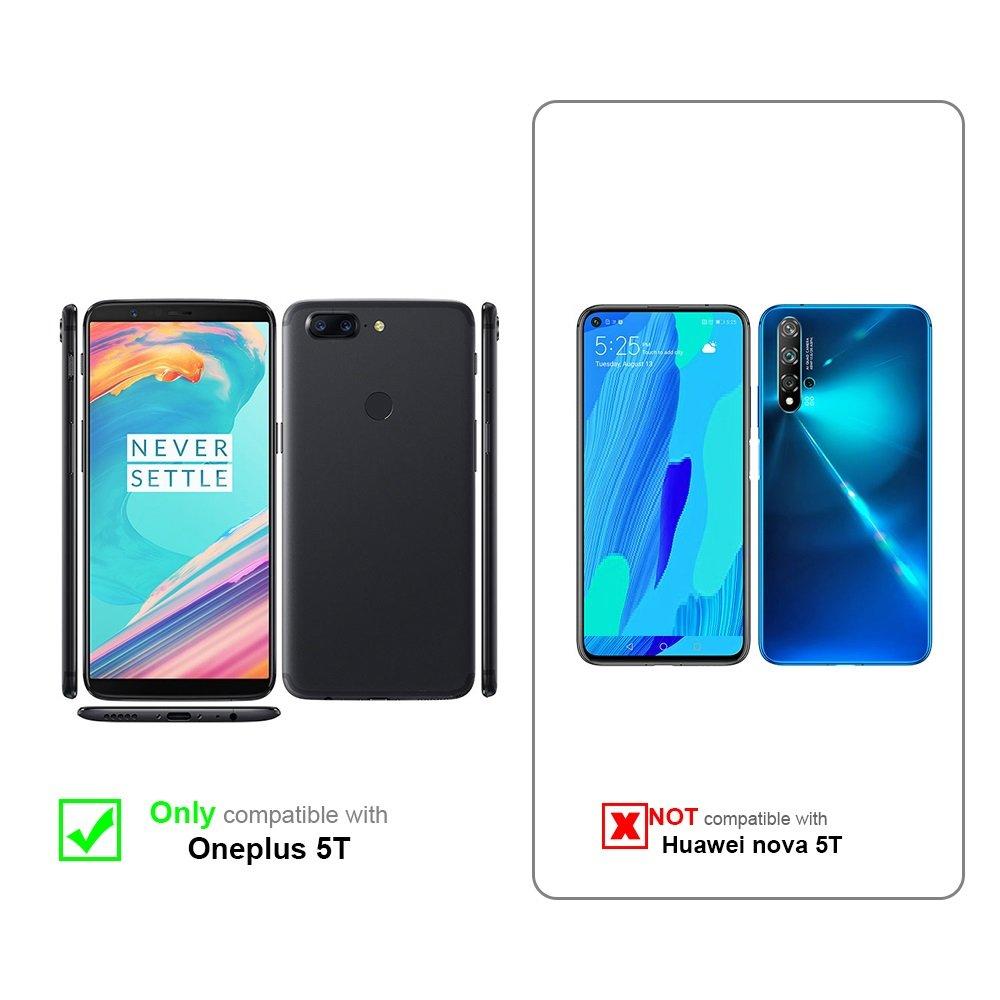 Cadorabo  Housse compatible avec OnePlus 5T - Coque de protection au design flip avec fermeture magnétique 