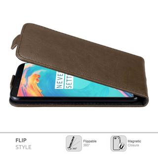 Cadorabo  Housse compatible avec OnePlus 5T - Coque de protection au design flip avec fermeture magnétique 