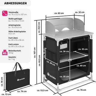 Tectake  Cuisine de camping 