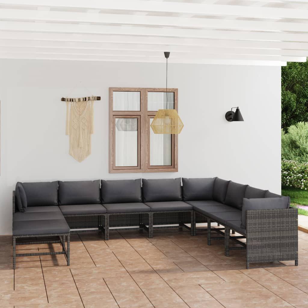 VidaXL Garten-lounge-set poly-rattan  