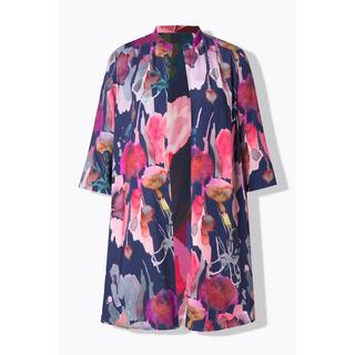 Ulla Popken Wendejacke Offene Jacke Stehkragen 3/4-Arm  