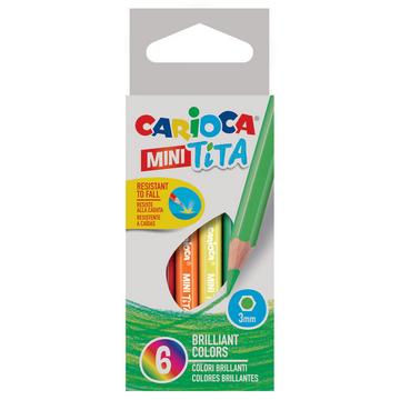 CARIOCA Farbstift Mini Tita 3mm, 6 Stück