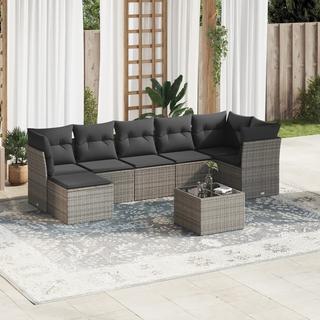 VidaXL set divano da giardino Polirattan  