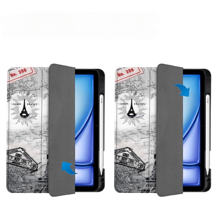 Cover-Discount  iPad Air 11 2024 - Smart Case Pencil Halter Motiv 