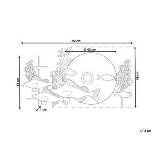 Beliani Wanddekoration aus Eisen Modern BARIUM  