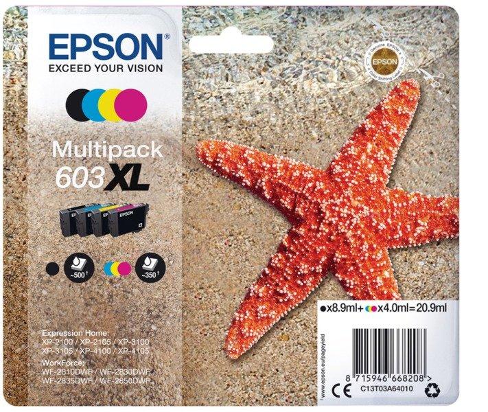 Image of EPSON EPSON Multipack Tinte 603XL CMYBK T03A64010 XP-2100 4-color - ONE SIZE